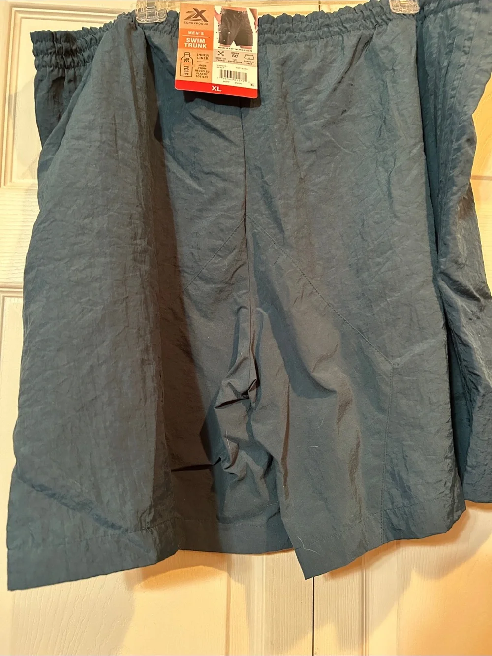 Adidas XL - Teal Green - Swim Trunks with Embroidered Logo
